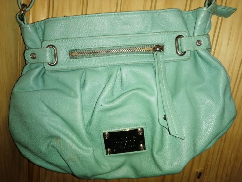 Cartera verde menta